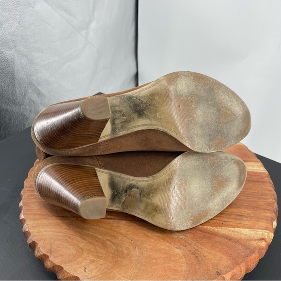 Michael kors divia heeled boots slouchy brown suede Sz 10 - Picture 8 of 9